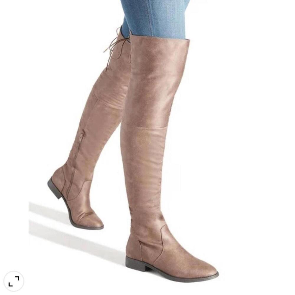 Women's Brown and Tan Boot